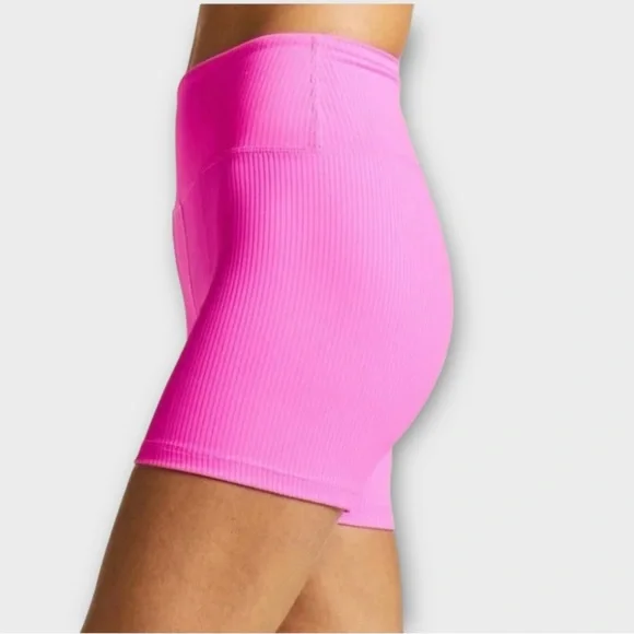 Year of Ours Pink Bike Shorts - Picture 3 of 6
